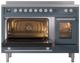 Ilve® Professional Plus II 48" Blue Gray Pro Style Induction Range-3