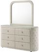 Coaster® Sonya Upholstered Ivory Bedroom Dresser with Mirror-3