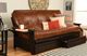 Kodiak Furniture Phoenix Oregon Trail Saddle/Espresso Full Futon with Mattress and Storage Drawers-1