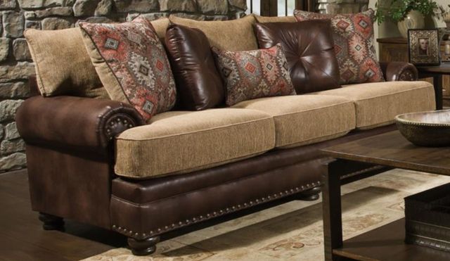 Albany Industries Yellowstone Chocolate Sofa-0