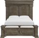 Elements International Kings Court 4-Piece Grey Queen Storage Panel Bedroom Set-1