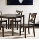 Furniture of America® Dekalb 5-Piece Walnut Dining Set-4