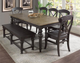 Riverside Furniture Harper Snowy Desert Rectangular Dining Table with Matte Black Base-5