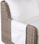 Flexsteel® Vista Natural/Warm Gray Canvas/Wicker Outdoor Loveseat-5