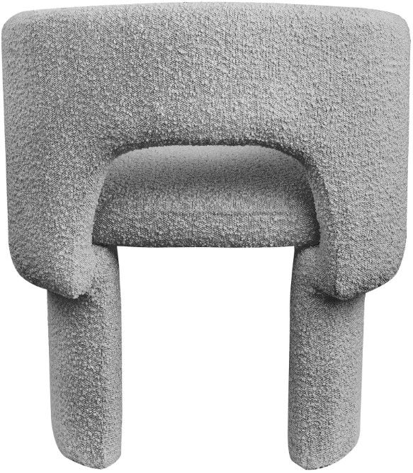Meridian Furniture Emmet Grey Boucle Dining Chair-2