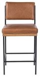 Four Hands Benton Black/Sonoma Chestnut Counter Stool-1
