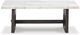 Signature Design by Ashley® Burkhaus White Coffee Table with Dark Brown Base-1