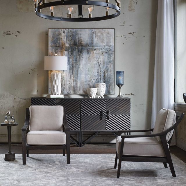 Uttermost® Lyle Neutral Beige Accent Chair-1