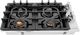 ZLINE 30" Black Porcelain Gas Cooktop with 4 Brass Burners-0