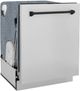 ZLINE Autograph Edition 24" Stainless Steel Built In Dishwasher with Matte Black Handle-2