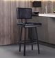 Armen Living Balboa Matte Black/Vintage Black 26” Counter Stool-4