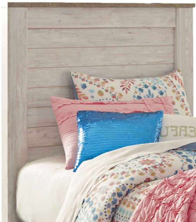 Signature Design by Ashley® Willowton Whitewash Twin Panel Headboard