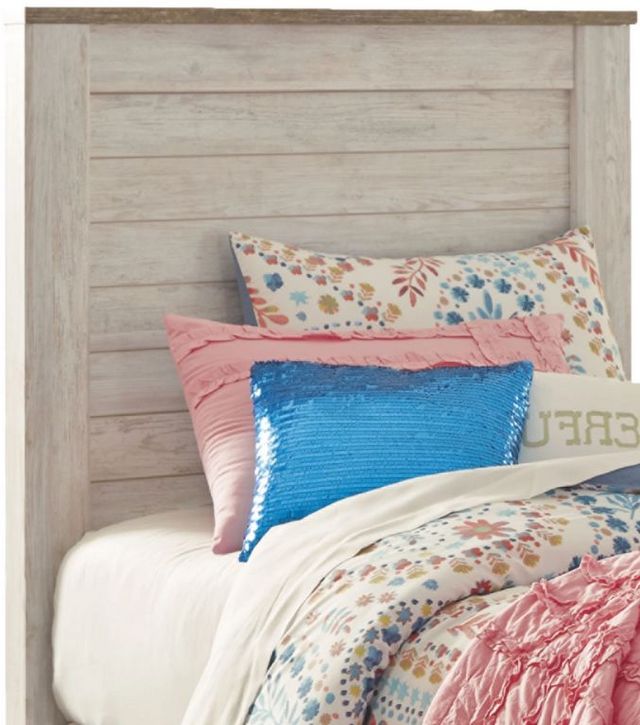 Signature Design by Ashley® Willowton Whitewash Twin Panel Headboard-0