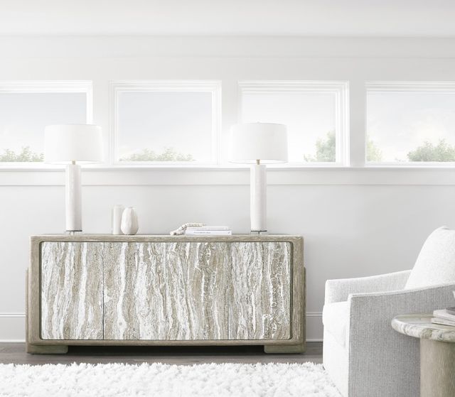 Bernhardt Arcadia Clay/Kalta Faux Stone Entertainment Credenza-1