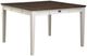 TEI Kelsey Dark Oak Gathering Table with White Base-0