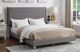 Titus Furniture Grey Full Upholstered Panel Bed-1