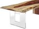 Fairfield® Live Edge Natural Guanacaste 54" Waterfall Cocktail Table-2