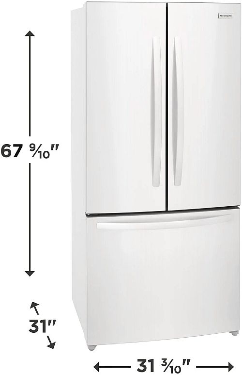 Frigidaire® 32" 17.6 Cu. Ft. White Counter Depth French Door Refrigerator-2