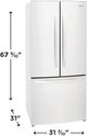 Frigidaire® 32" 17.6 Cu. Ft. White Counter Depth French Door Refrigerator-2