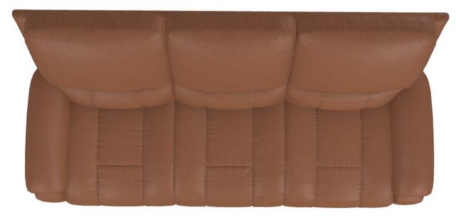 La-Z-Boy® Greyson Caramel Leather Manual Reclining Sofa-4