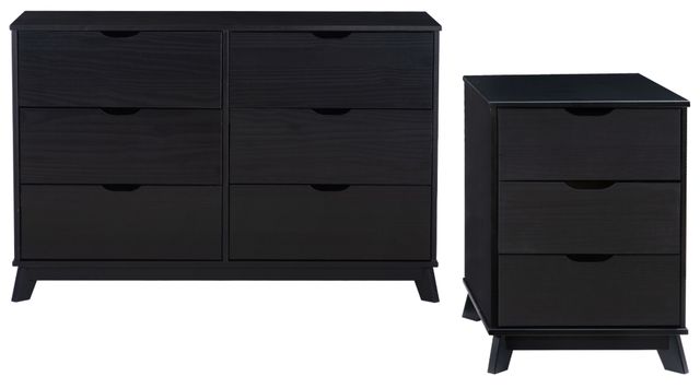 Powell® Portix 2-Piece Black Closet Storage Set-0