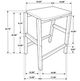Coaster® Edgeworth 3-Piece White Counter Height Table Set-4