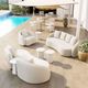 Zuo® Modern Sunny Isles White Aluminum Outdoor Side Table-5