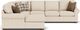 Flexsteel® Preston 4-Piece White Ecru Left-Arm Facing Sectional and Chaise-1
