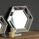 A & B Home Silver Hexagon Accent Mirror-1