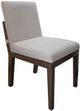International Furniture Direct Natural Parota Chocolate Brown/Gray Upholstered Dining Side Chair-1