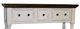 Million Dollar Rustic Cottage Rustic Brown Console Table with White Base-1