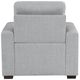 Homelegance® McCafferty Gray Accent Chair with Pull-Out Ottoman-4