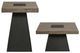 Elements International Jemma 2-Piece Dark Espresso/Gray Occasional Table Set-0