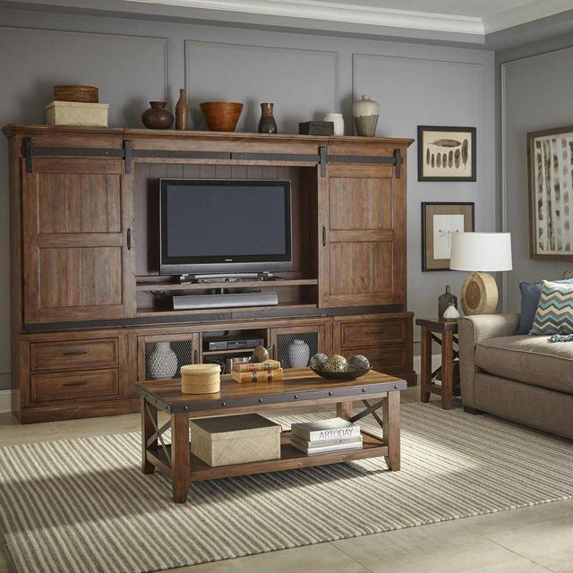 Intercon Taos Canyon Brown Chairside Table-2
