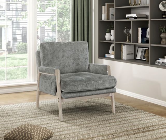 Homelegance® Umar Brownish Gray Accent Chair-1