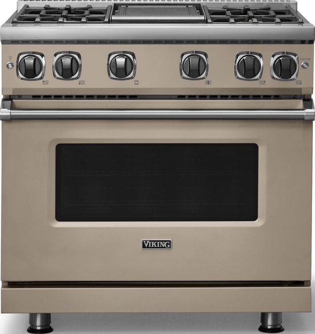 Viking® 7 Series 36" Nantucket Pro Style Liquid Propane Gas Range with Griddle-0
