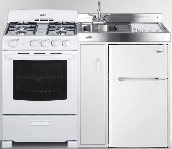 Summit® 54" White All-In-One Kitchenette-3