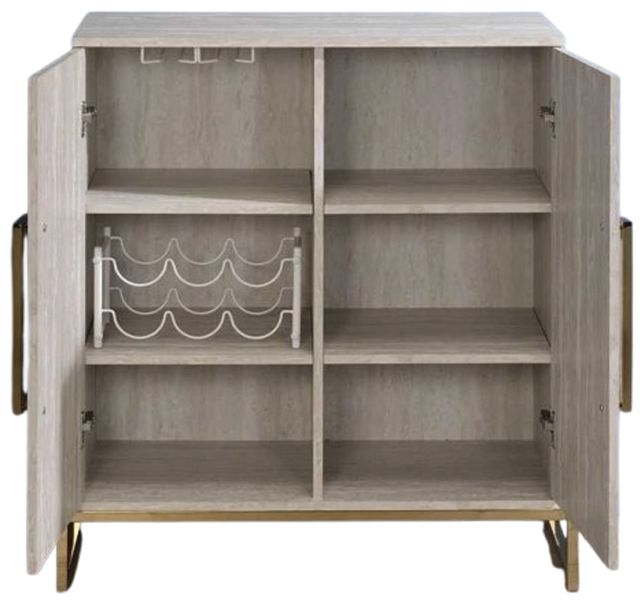 Steve Silver Co. Larkin Copper/Gray Wine Cabinet-3