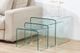 Titus Furniture T5602 3-Pieces Clear Glass Nesting Coffee Table Set-0