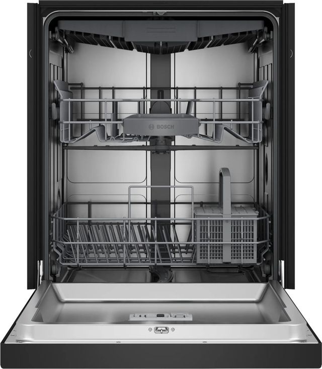 Bosch® 300 Series 24" Black Top Control Built-In Dishwasher-1