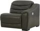 Signature Design by Ashley® Center Line 3-Piece Dark Gray Power Reclining Console Loveseat -2
