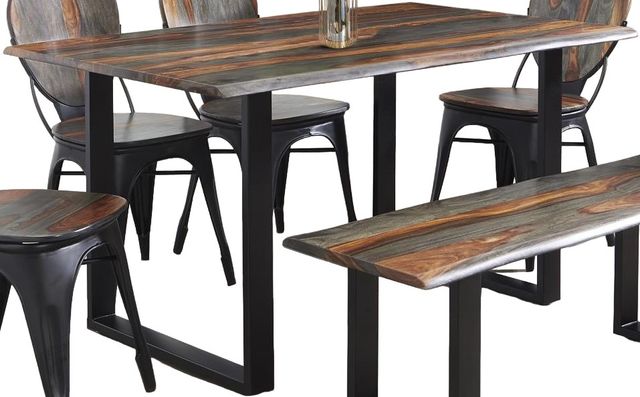 Jaipur Furniture Crofford Brown Dining Table with Black Base-0