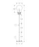 Monarch Specialties Inc. Antique Brass 71" Floor Lamp-2