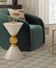 TOV Furniture Balhi White Side Table-4