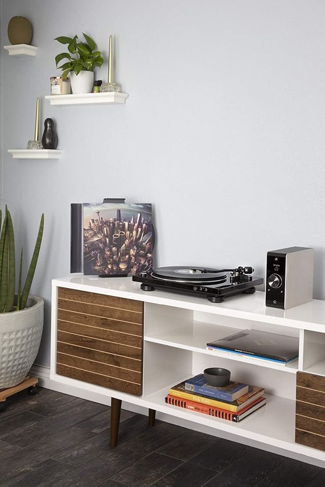Denon® Black Hi-Fi Turntable-4