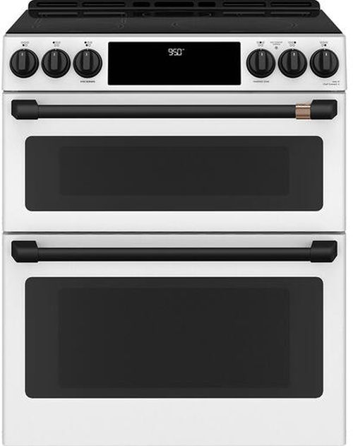 Café™ Flat Black Front Control Induction Knobs and Handle Kit-4