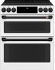 Café™ Flat Black Front Control Induction Knobs and Handle Kit-4