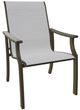 Telescope Casual St. Catherine Abalone/Beachwood Aluminum/Fabric Outdoor MGP Sling Arm Chair-0
