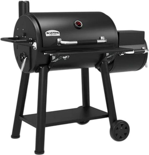Broil King® Regal™ 500 Black Offset Charcoal Smoker-2