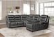 Homelegance® Putnam Gray Power Reclining Armless Chair-4